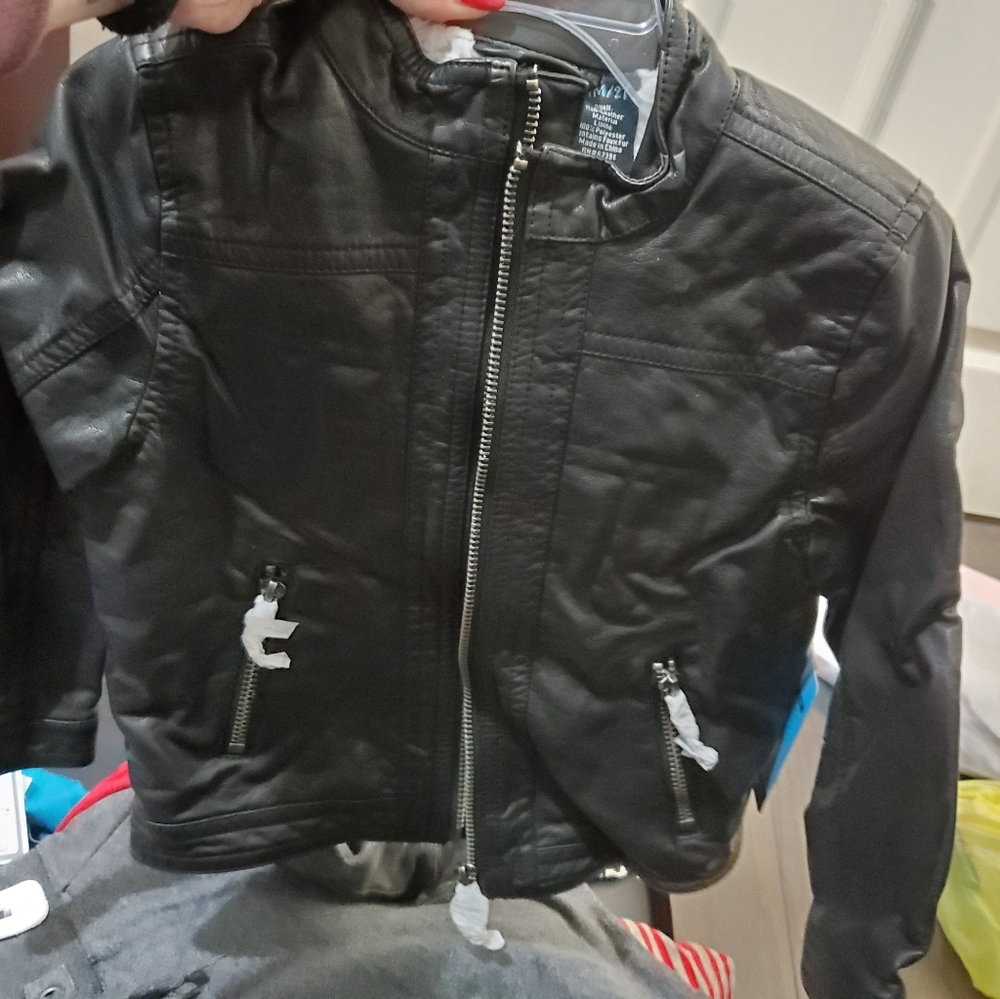 Kids leather jacket